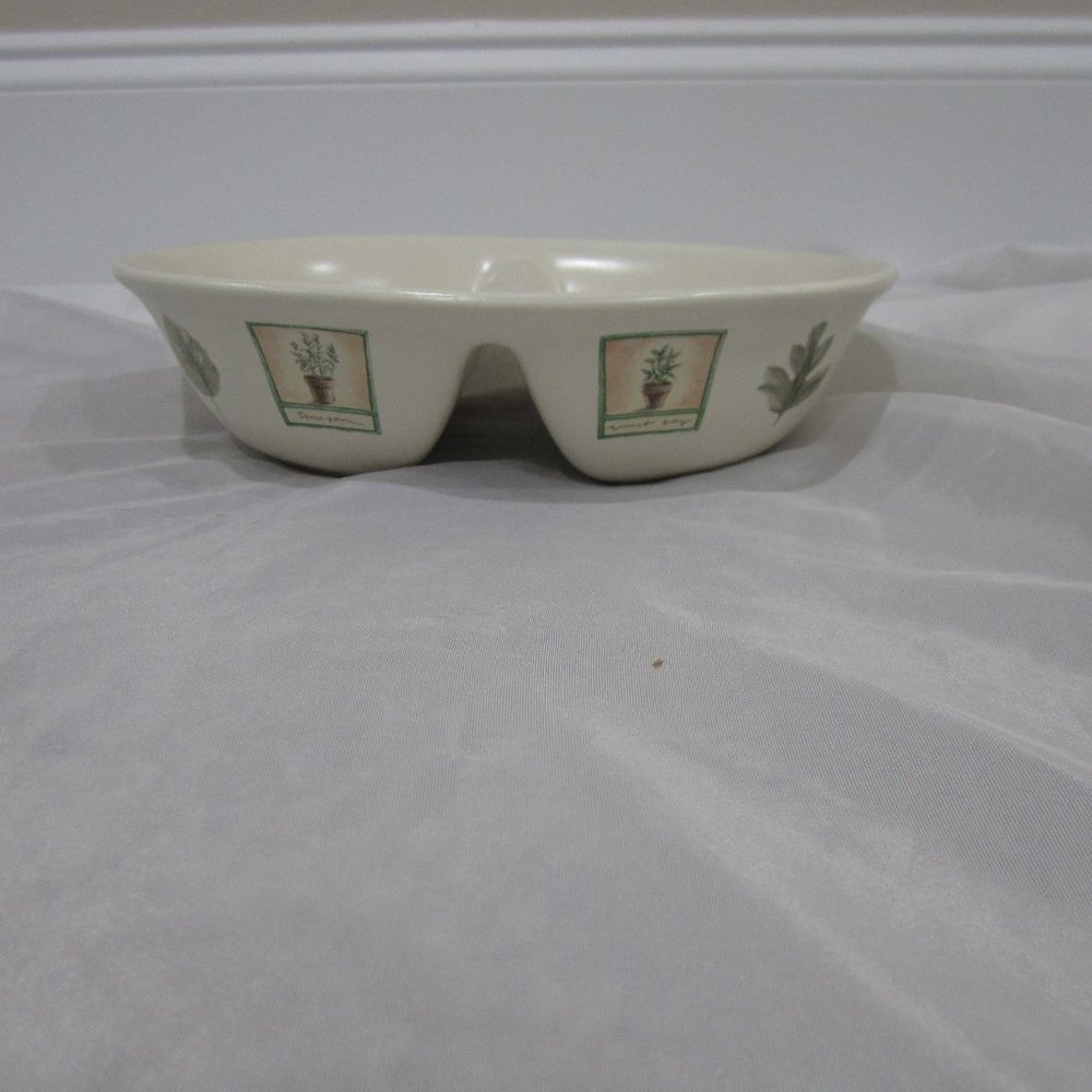 Pfaltzgraff Naturewood Divided Serving Bowl